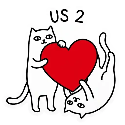 funny, cat, love, romantic, love you, WhatsApp, sticker, valentine (53)